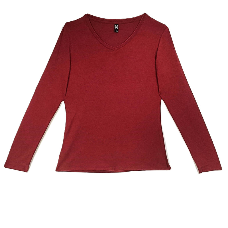 Long Sleeve V Neck Tee