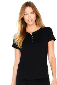 Olivia Short Sleeve Henley Tee