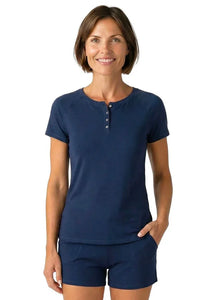 Olivia Short Sleeve Henley Tee