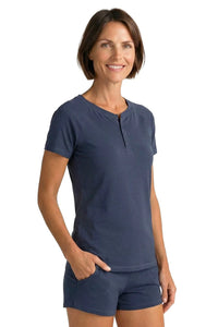 Olivia Short Sleeve Henley Tee