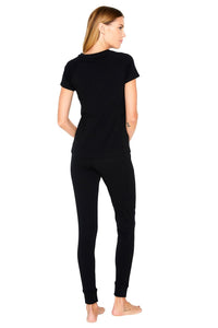 Olivia Short Sleeve Henley Loungewear Set