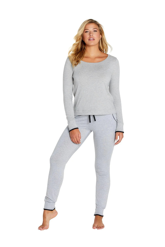 Calypso Relaxed Long Sleeve Loungewear Set - Twelve Eighty Eight Loungewear twelveeightyeight.com