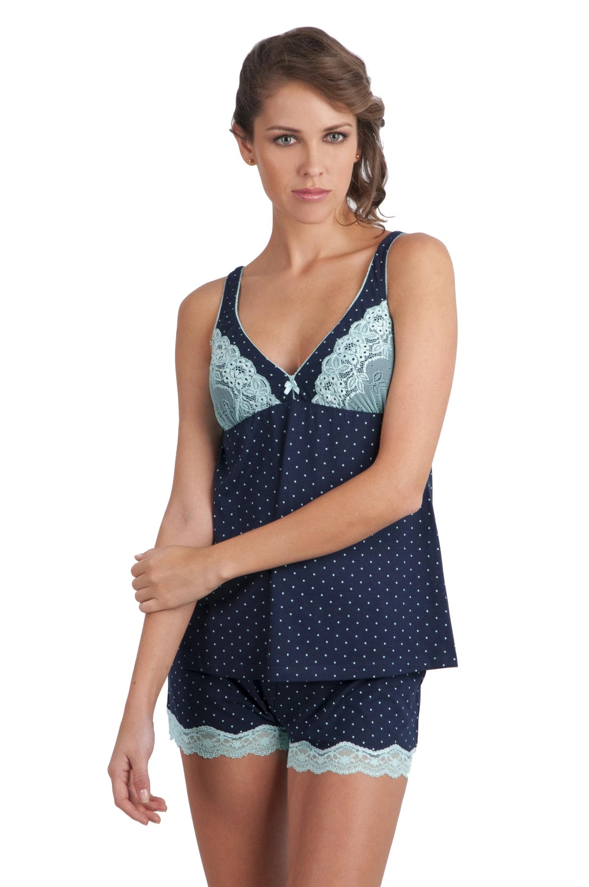 Ivania Spaghetti Strap Camisole, PJ Boxer PJ Set - Sales Rack - Twelve Eighty Eight Tap Set twelveeightyeight.com