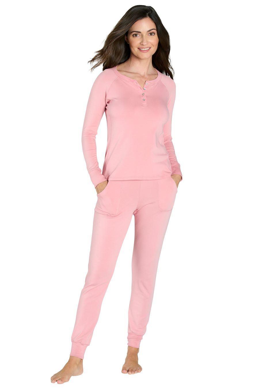 Long Sleeve Henley Loungewear Set - Sales Rack - Twelve Eighty Eight Loungewear twelveeightyeight.com