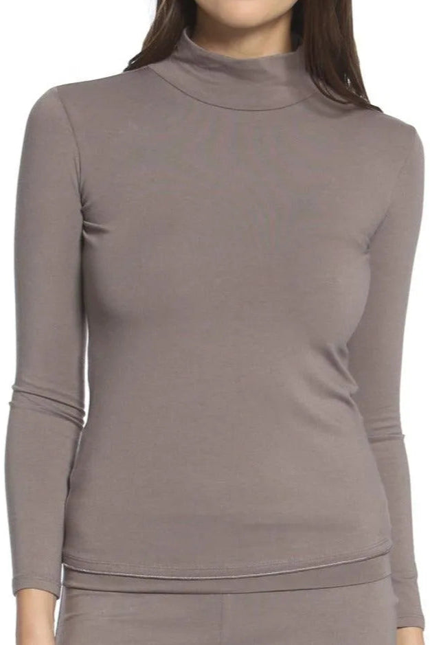 Long Sleeve Mock Neck Tee - Sales Rack - Twelve Eighty Eight Layering twelveeightyeight.com