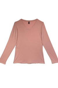 Long Sleeve V Neck Tee - Twelve Eighty Eight Layering twelveeightyeight.com