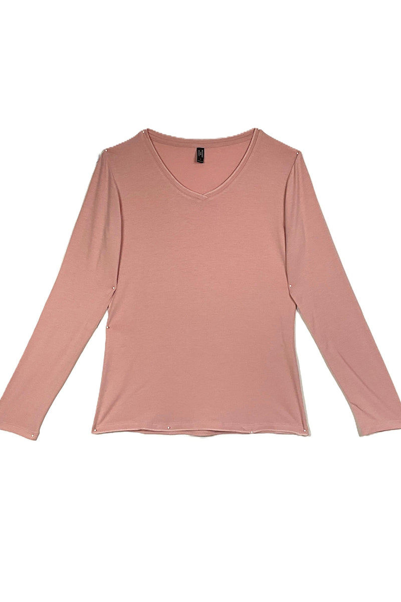 Long Sleeve V Neck Tee - Twelve Eighty Eight Layering twelveeightyeight.com