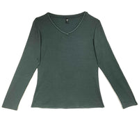 Long Sleeve V Neck Tee - Twelve Eighty Eight Layering twelveeightyeight.com