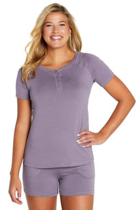 Short Henley Loungewear Set - Twelve Eighty Eight Loungewear twelveeightyeight.com