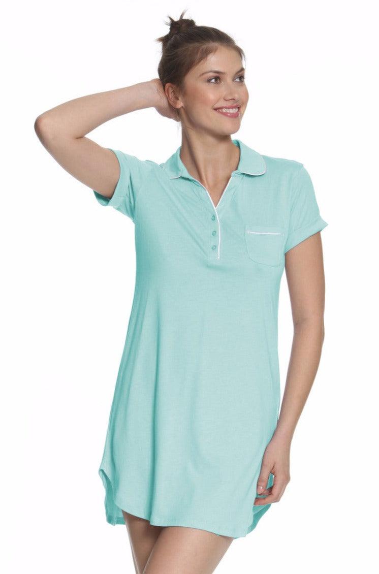 Short Sleeve Pullover Sleepshirt - Clearance Rack - Twelve Eighty Eight Sleepshirt twelveeightyeight.com