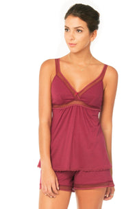 Rebecca Tank Strap Camisole, Boxer PJ Set - Sales Rack - Twelve Eighty Eight PJ Set twelveeightyeight.com