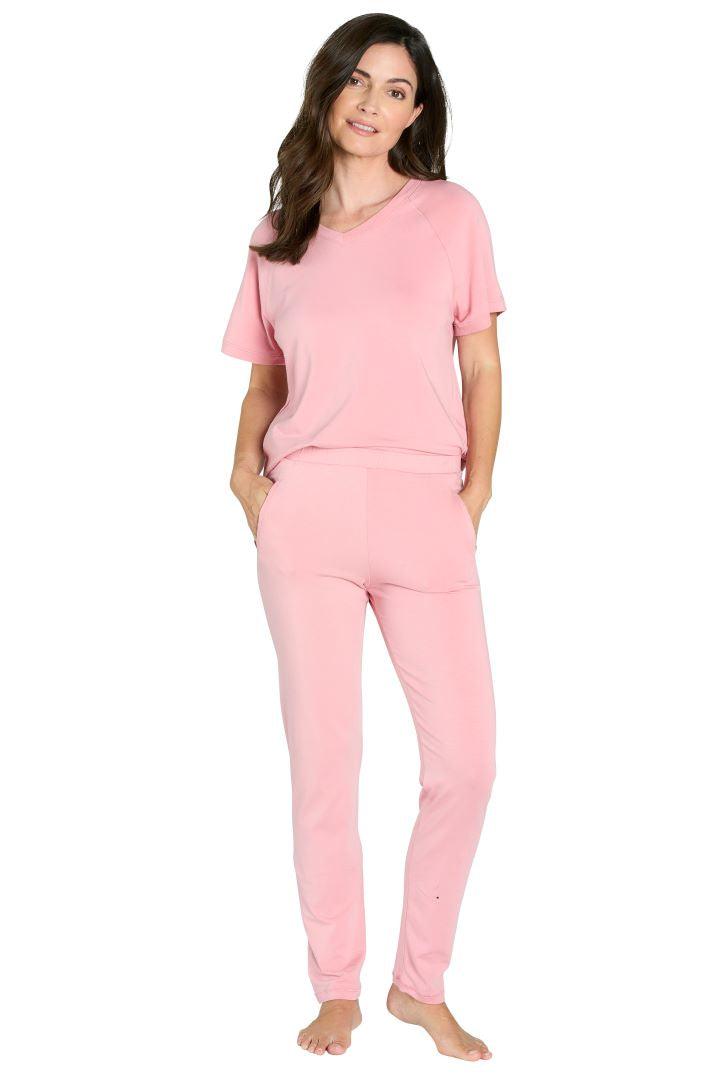 Relaxed Short Sleeve Loungewear Set - Twelve Eighty Eight Loungewear twelveeightyeight.com