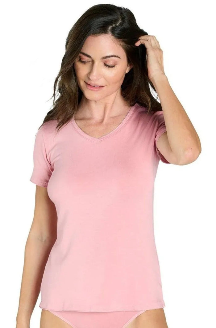 Short Sleeve V Neck Tee - Sales Rack - Twelve Eighty Eight Layering twelveeightyeight.com