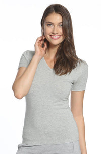 Short Sleeve V Neck Tee - Twelve Eighty Eight Layering twelveeightyeight.com