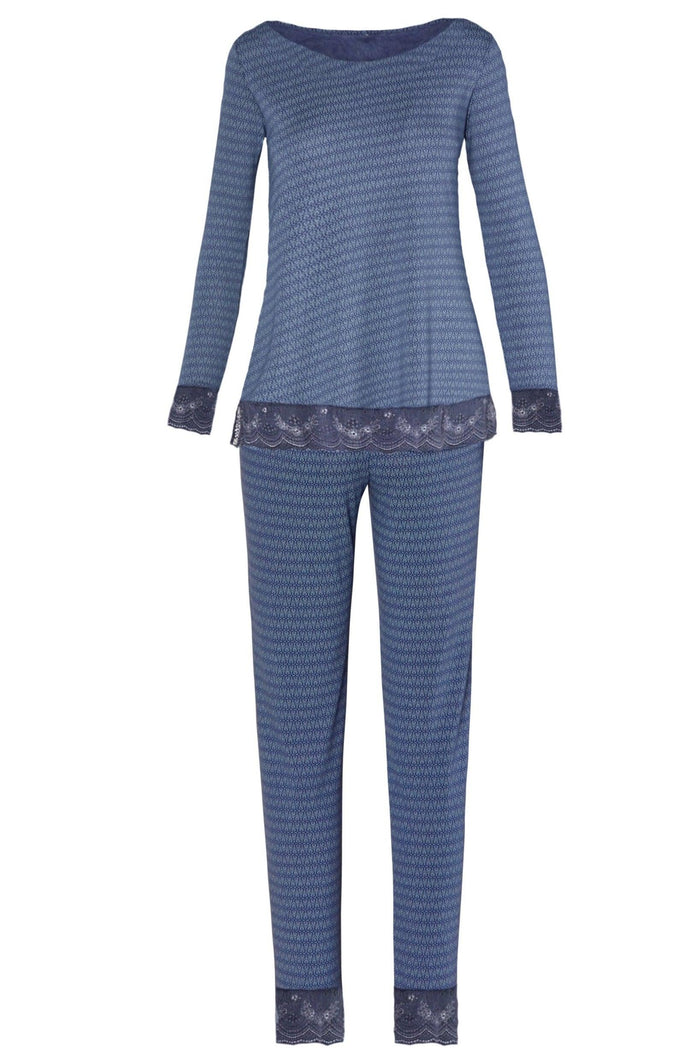 Venice Long Sleeve Bateau Neck PJ Set - Sales Rack - Twelve Eighty Eight PJ Sets twelveeightyeight.com